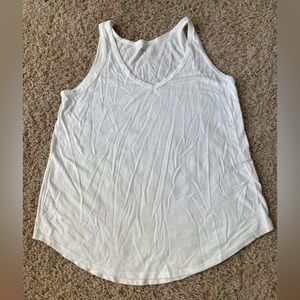 White flowy tank top